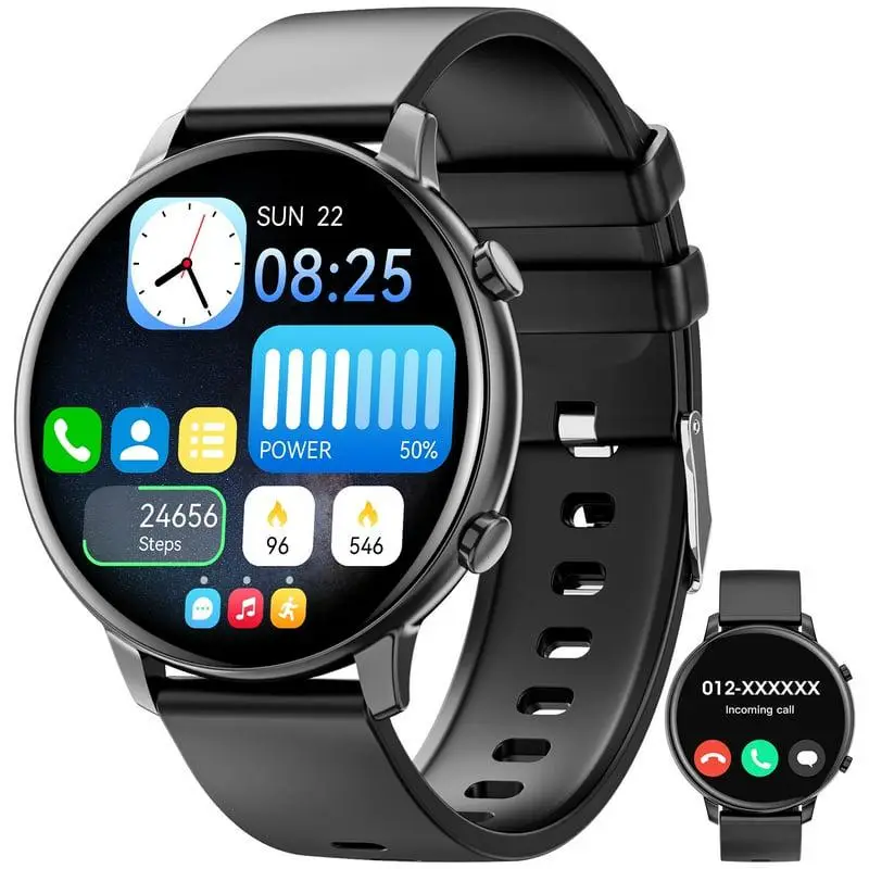 Multifunctional 1.39-inch Men Women's Smartwatch with Answer/Make Calls/100+ Sports Modes, Waterproof Tracker Activity Fitness Tracker Watch for Andro