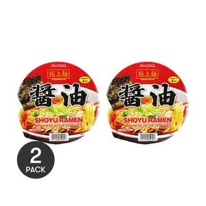 NEWTOUCH Japanese Soy Sauce Ramen Cup Noodles - 2 Pack, 96g Each | Authentic Flavor & Quick Meal