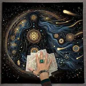 Mia(11399)gc. Sacred altar cloths with diverse occult designs empower your tarot journey