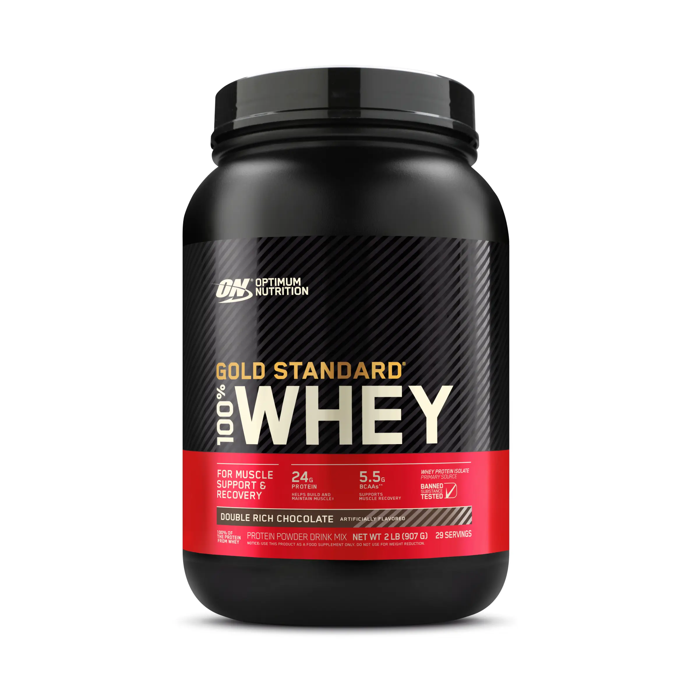 Optimum Nutrition Gold Standard 100% Whey Protein Powder, 2 lbs Healthcare Fitness