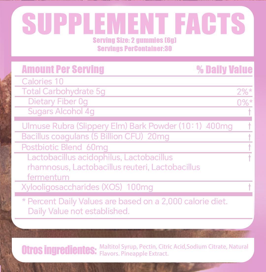 LEEFAR Her Juicy Feminine Probiotics Gummies- All in One Solution with Slippery Elm and Prebiotics&Lactobacillus Probiotic Blend for Women’s pH Balance and Dryness - Hawaiian Pineapple Gummies 60 Count probiotics women