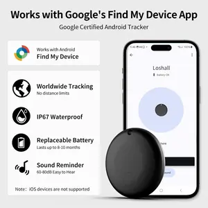 Mitag Android Smart Bluetooth-compatible Tracker, Smart Gps Tracker, Smart Key Finder, Key Wallet Luggage Child Essential Anti-Lost Tag, Supports Google Find My Device Feature, Travel Gadgets