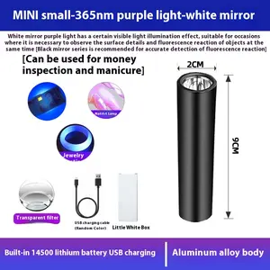 Wood's 365nm UV Black Light for Cat Ringworm Detection, Banknote Verification, Fluorescence Identification, UV Curing, and Nail Art Inspection