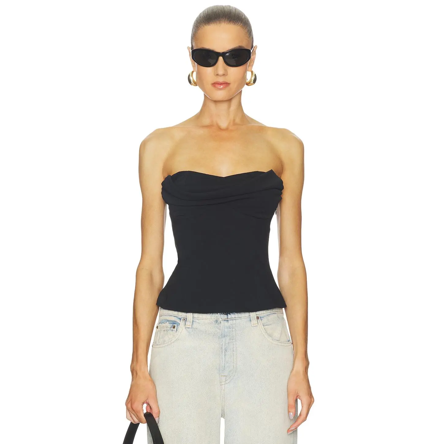 superdown Hestia Strapless Top in Black