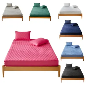 Waterproof Deep Pocket Fitted Sheet 1pc, Thick Twin/queen Size, Urinary Incontinence Protection, Leak-Proof Mattress Cover, Protective Sheets