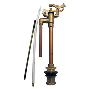 212 MAIN 9 in. Brass Toilet Ballcock Kit - Home Bathroom Fixture Accessory with Nylon Seat and Replacement Parts