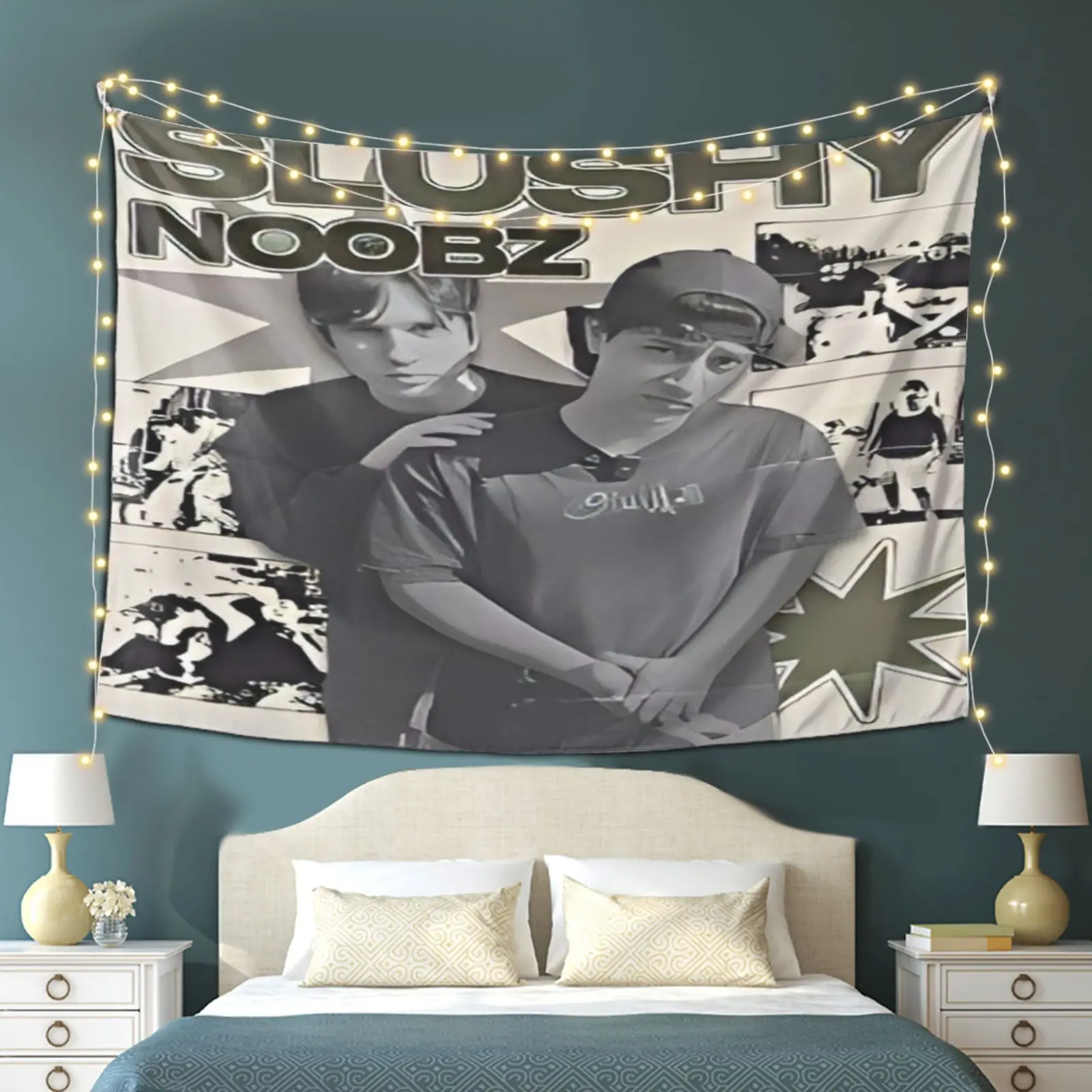 SLUSHY NOOBZ Inspirational Design Tapestry, Suitable for Various Festivals, Perfect Tapestry Gift, Room Decoration/Party Decoration Wall Hanging, Premium Printed Tapestry, Perfect Gift for Living Room Bedroom Office Home Decor Wall Hanging