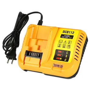 Amityke DCB112 Replacement for Dewalt 12V/20V Lithium High Capacity Battery Charger with Safety Protection System & LED Status Lights
