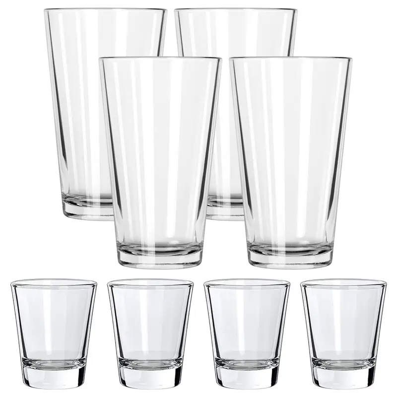 16 oz clear hard plastic cups Comfy Package [240 Pack