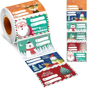 [New Deal] - 500 PCS Christmas Gift Tags - Gift Tags for Christmas Presents - Christmas Gifts for Women Men Kids - Christmas Wrapping Paper - Christmas Decorations,2.95 x 1.6 Inch