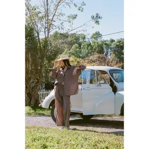 Darya Pants - Chocolate Stripe