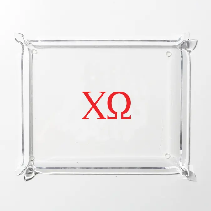 Chi Omega Acrylic Tray | Clear