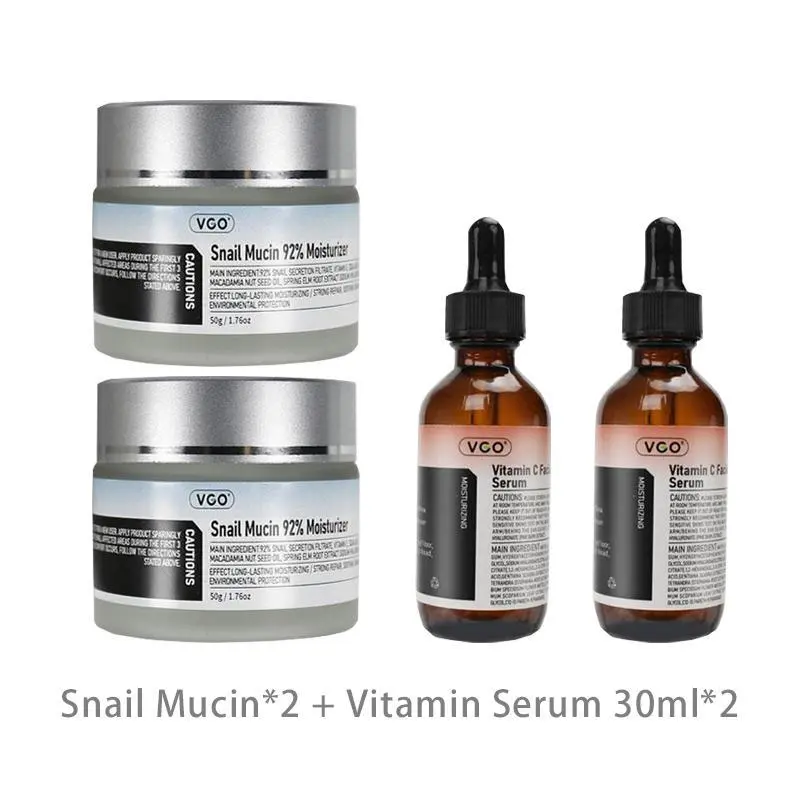 Facial Serum 30ml*2+Snail Mucin*2