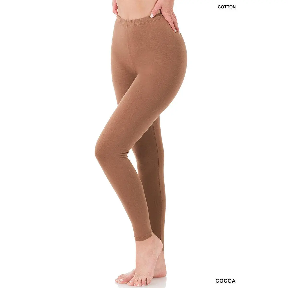 $5! Premium Cotton Legging in Cocoa, all sizes