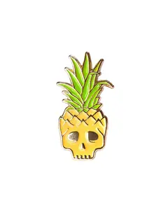 Pineapple Skull Pin