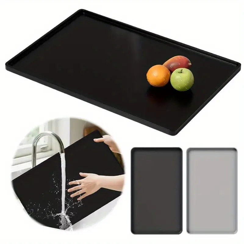 Silicone Thermal Insulation Pad for Countertops, Heat-Resistant Coffee Machine Pot Holder, Waterproof Kitchen Counter Protector, Silicone Mat