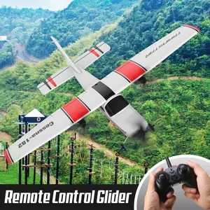 RC aircraft, RC glider, 2.4GHz 2-channel remote control aircraft, remote control model toy aircraft, suitable for beginners, a gliding toy that is easy to operate quickly, an outdoor entertainment game, a holiday gift and a birthday gift for children