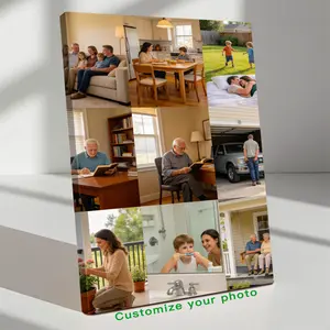 Custom Photo Canvas Painting Frame - Creative Wall Art | Digital Printed Photos on Canvas | Transform Friendship Photos into Heartwarming Wall Decor | Ideal for Dorms & Apartments, Gifts for Friends | Sturdy & Stylish - Loving Gift! personalize