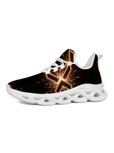 Exclusive Recommendation! Kids Sparkle Pattern Sports Running Shoes, Artistic Style Print, Fashion + Vibrant Thick Sole Design, Sporty Running Shoes