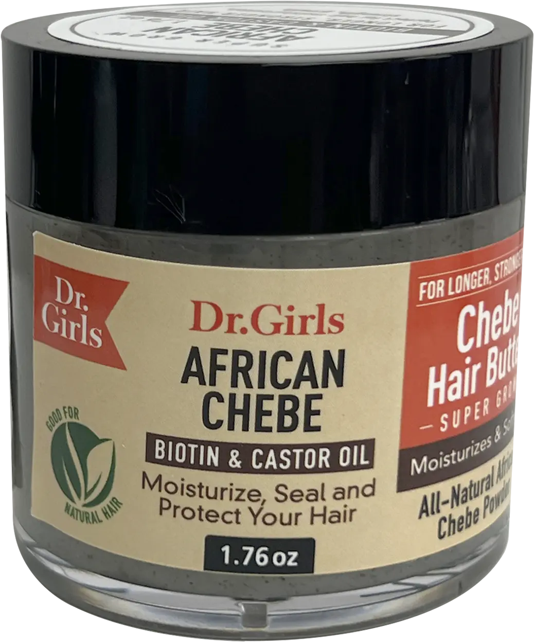 Dr Girls African Chebe Hair Butter - Moisturizes, Seals, and Protects Hair - 1.76 oz
