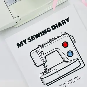 KEYCULT My Sewing Diary - A Notebook for Fashion Designers with Pattern Inventory Sewing Tracker Mood Boards Brain Dumps & Project Spreads for Creative Sewists - Sketchbook