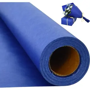 Royal Blue  Wrapping Paper Roll, 15in X 32ft  Bulletin Board Paper  Wrap for Christmas Mother's Day Valentine's Day Graduation, Flower Wrap