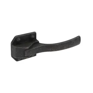 Vintage Black Iron Cabinet Pull – Rustic Farmhouse Barn Door Handle