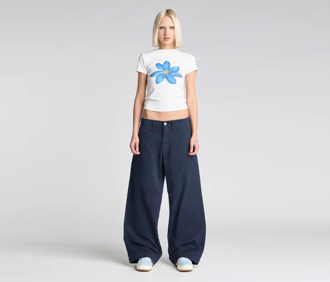 W OLD SKOOL 24" NAVY CHINO