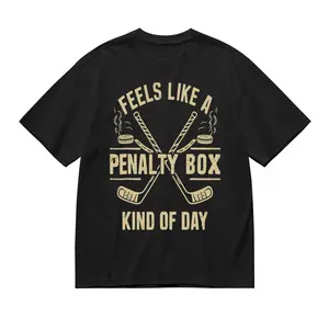 Feels like a day in the box sweatshirt; hockey enthusiast sweatshirt; sporty humor graphic top