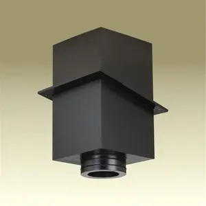 M & G Duravent 6DT-CS24 6 Inch Dura-Vent Duratech Cathedral Ceiling Support Black 24 Inch Tall
