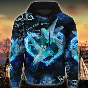 Orange Shirt Day Hoodie Hummingbird Graphic Support Every Child Matters , Hoodie t-shirt sweatshirt hoodie