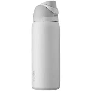 Freesip Insulated Stainless Steel Water Bottle With Straw  Sports Great For Travel 32 Oz Shy Marshmallow