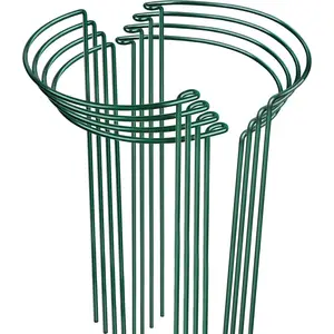 Support, 8 count Peony Cages and Supports, Metal  Stakes,  Supports for Indoor , Outdoor , Monstera Hydrangea Support Cage, 10" W x 24" H
