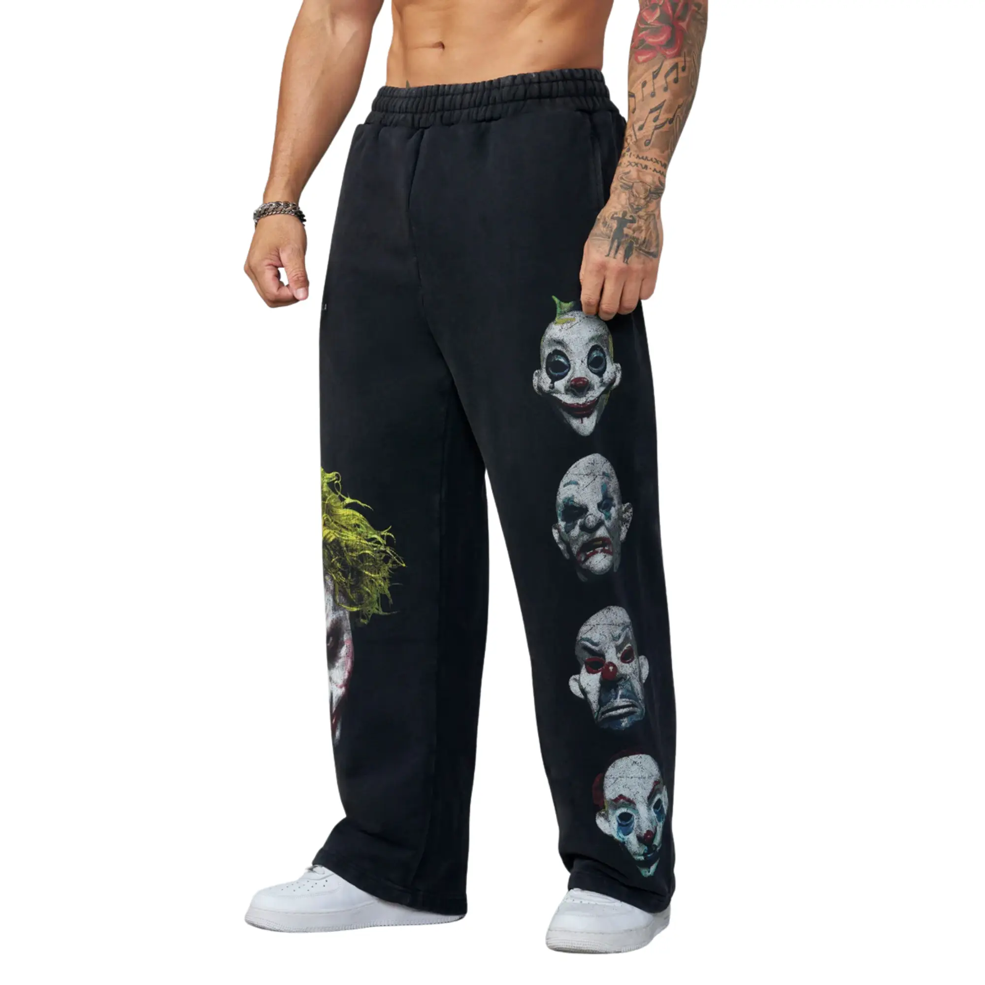 Men's Young Legends Black Sweatpants, Streetwear Hip Hop Pants, Trendy For Outdoor Wear Daily Wear, Designer Clothing, Gift for him, Gift for her, Birthday's gift