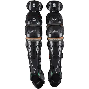 Austin Wells New York Yankees Autographed Game-Used Black EvoShield Shin Guards vs. New York Mets on May 18, 2025 - Fanatics Authentic Certified