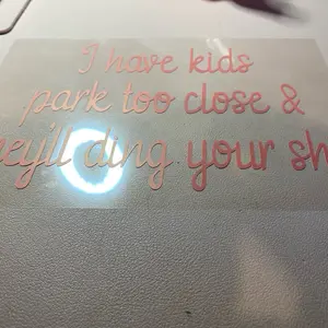 Park to closer they’ll ding your shit car decal