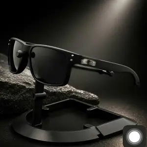 Black Polarized Sunglasses Yellow Lens UV400 Night Driving Outdoor Glasses
