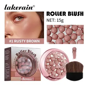Lakerain rolling ball blush cosmetic has a natural long-lasting finish with a subtle glow and is easy to apply.