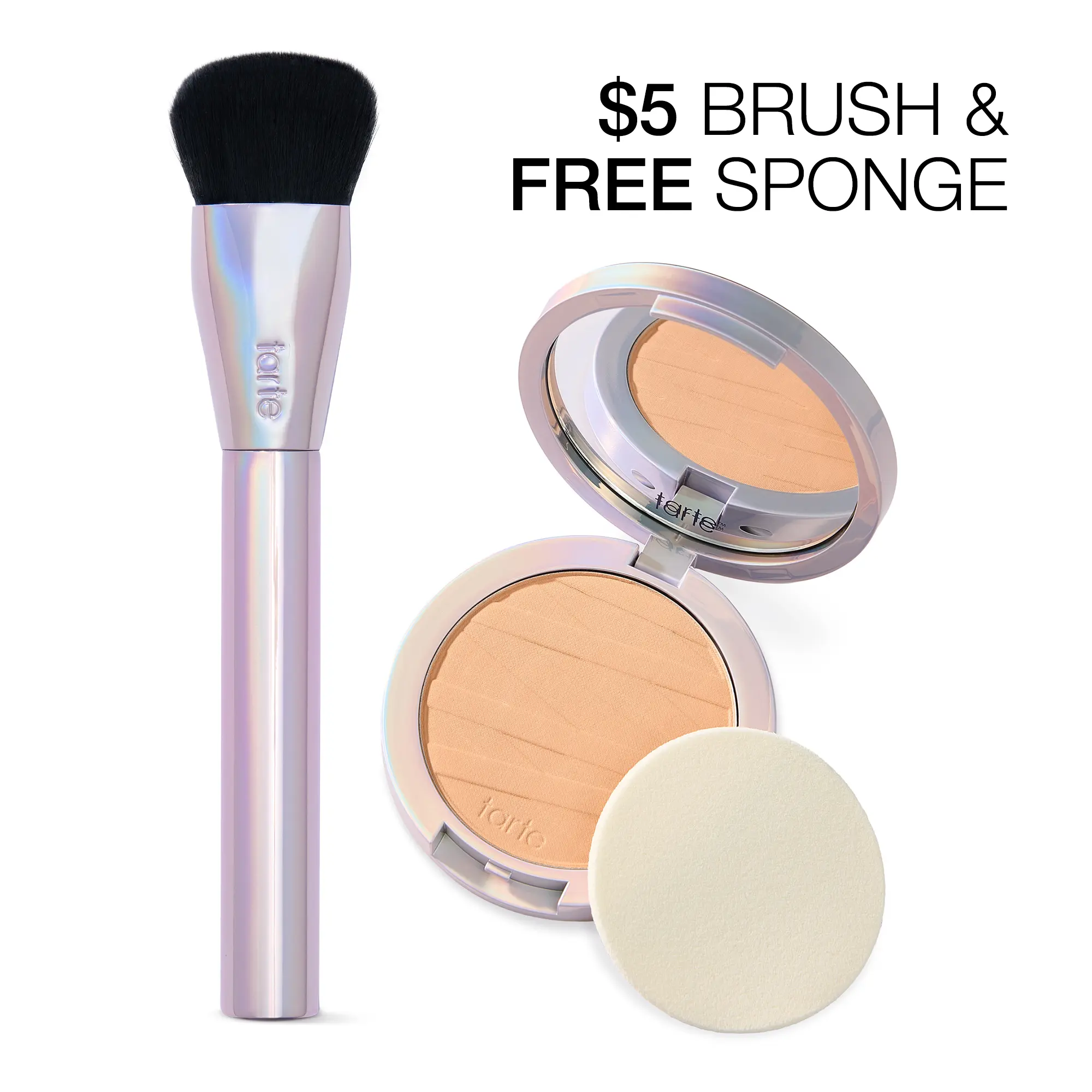 tarte shape tape powder foundation & brush duo - medium coverage, natural matte finish + foundation brush for flawless skin tarte shape tape powder foundation & brush duo - medium coverage, natural matte finish + foundation brush for flawless skin