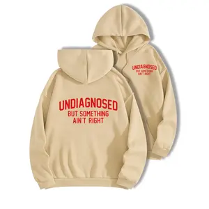 Undiagnosed But Something Ain't Right" Hoodie | Funny Trendy Y2K Graphic Sweatshirt, Aesthetic Streetwear Hoodie