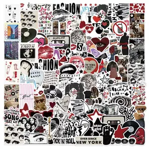 Vintage Girl Pattern Sticker, 100pcs/set DIY Decorative Sticker, Self Adhesive Decor Paper for Gift Greeting Card Water Bottle Laptop Phone, Ornaments