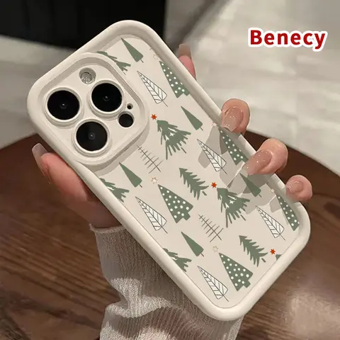 Forest of Dreams Pattern TPU Silicone Shockproof Protector Case - Fits iPhone 17 Pro Max,16 Plus,15,14,13,12,11,Air E - Soft Matte, Clean Look, Anti-Drop, Rugged Durable, Raised Edges, Lens Guard Mobile Phone Cover