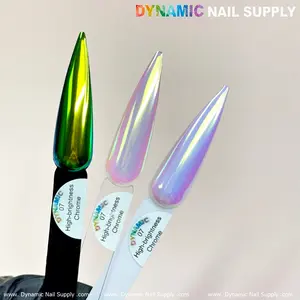 Light-green/Gold/Mermaid Iridescent Chrome #07 - High brightness Fine Pigment Powder