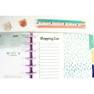 Half Page Shopping List for 11-Disc Big Happy Planner, Big Happy Planner Shopping List, Pre-punched Happy Planner Inserts, Remember List