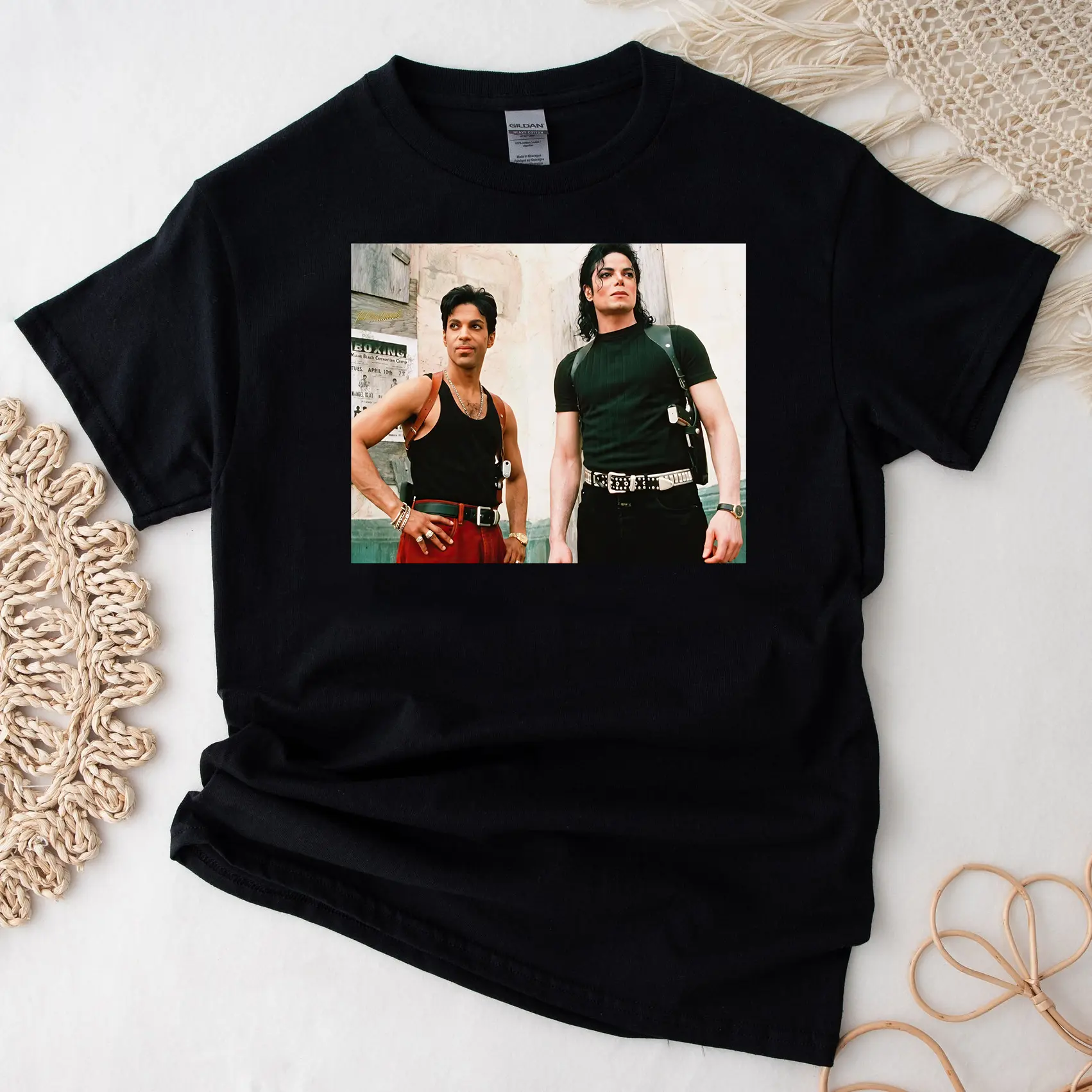 Michael Jackson And Prince T-Shirt Vintage Street Style, MJ Gift For Fan, Unisex Tee
