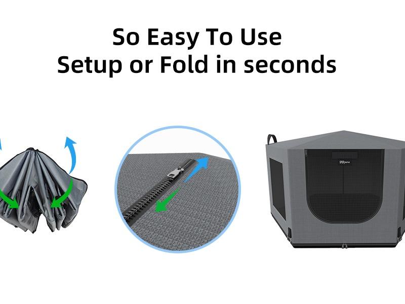 BBpara Portable Pet Fold House - Perfect for Traveling with Your Pet Size M 30 inches