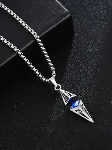 Unisex Punk Style Irregular Shaped Pendant Necklace, Stainless Steel Jewelry for Party, Daily Decor, Trendy All-match & Exquisite Jewelry for Birthday Gift, Exquisite Chain Jewelry