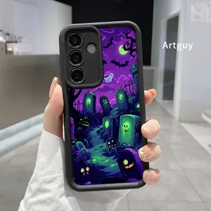 Ghostly Graveyard Advanced fashion gift Case for Samsung S24 ultra plus S25 S23 S22 Ultra Plus Shockproof Full Camera Protection Durable slim Silicone Cover
