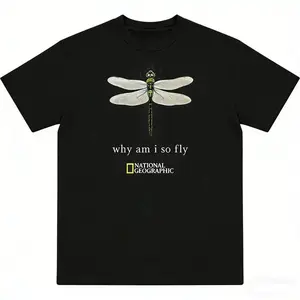 National Geographic  with dragonfly graphic tee