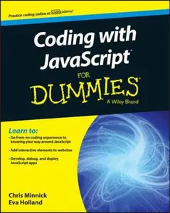 USED Book - Coding with JavaScript for Dummies by Minnick, Chris (Paperback) - english
